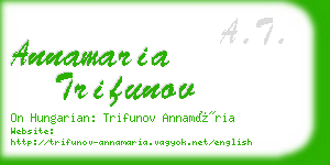 annamaria trifunov business card